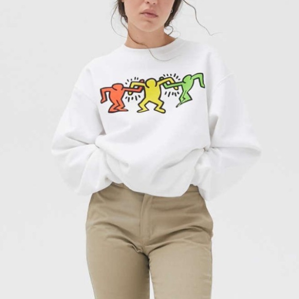 Keith Haring White Crewneck